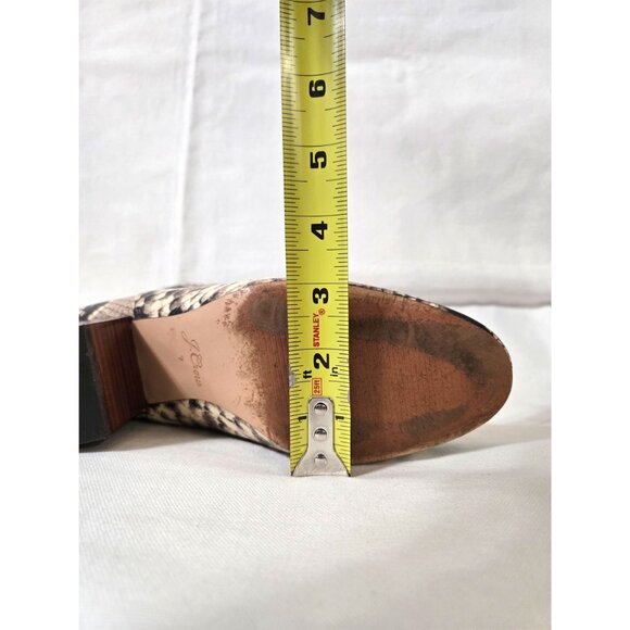 J. Crew Sadie Snake Embossed Leather Boots - size 7 - Picture 15 of 15